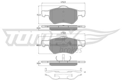 TOMEX Brakes TX 15-30 Číslo výrobce: 15-30. EAN: 5901646600003.