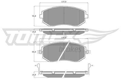 TOMEX Brakes TX 15-36 Číslo výrobce: 15-36. EAN: 5901646643307.