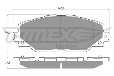 TOMEX Brakes TX 15-41 Číslo výrobce: 15-41. EAN: 5901646643123.