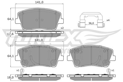 TOMEX Brakes TX 15-42 Číslo výrobce: 15-42. EAN: 5901646646476.