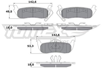 TOMEX Brakes TX 15-48 Číslo výrobce: 15-48. EAN: 5901646645028.