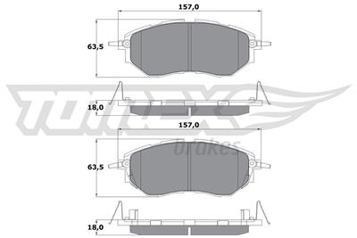 TOMEX Brakes TX 15-54 Číslo výrobce: 15-54. EAN: 5901646645042.