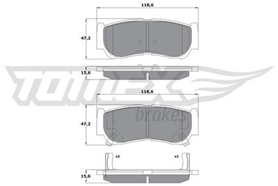 TOMEX Brakes TX 15-64 Číslo výrobce: 15-64. EAN: 5901646645066.