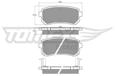 TOMEX Brakes TX 15-66 Číslo výrobce: 15-66. EAN: 5906485559956.
