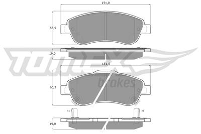 TOMEX Brakes TX 15-70 Číslo výrobce: 15-70. EAN: 5901646642447.