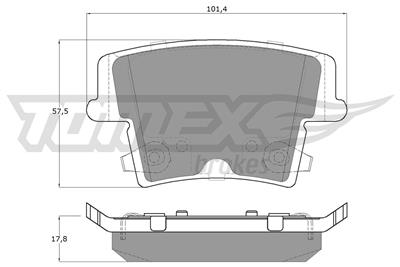 TOMEX Brakes TX 15-72 Číslo výrobce: 15-72. EAN: 5901646646612.
