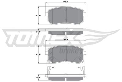 TOMEX Brakes TX 15-80 Číslo výrobce: 15-80. EAN: 5901646645080.