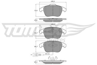 TOMEX Brakes TX 15-82 Číslo výrobce: 15-82. EAN: 5901646640047.