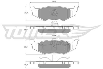 TOMEX Brakes TX 15-91 Číslo výrobce: 15-91. EAN: 5901646645691.