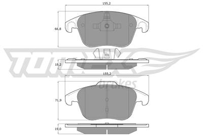 TOMEX Brakes TX 15-93 Číslo výrobce: 15-93. EAN: 5901646643444.