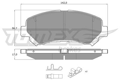 TOMEX Brakes TX 15-97 Číslo výrobce: 15-97. EAN: 5901646642461.