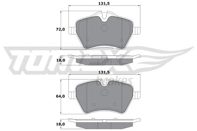 TOMEX Brakes TX 16-04 Číslo výrobce: 16-04. EAN: 5901646645097.