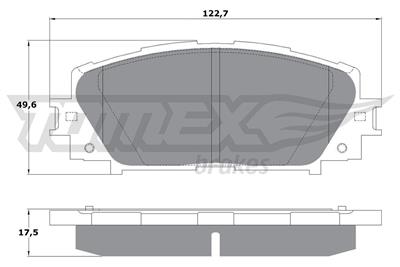 TOMEX Brakes TX 16-09 Číslo výrobce: 16-09. EAN: 5901646645103.