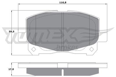 TOMEX Brakes TX 16-11 Číslo výrobce: 16-11. EAN: 5901646645127.