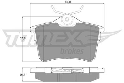 TOMEX Brakes TX 16-26 Číslo výrobce: 16-26. EAN: 5901646600027.
