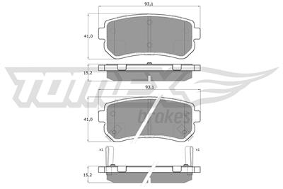 TOMEX Brakes TX 16-28 Číslo výrobce: 16-28. EAN: 5901646643369.