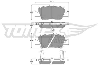 TOMEX Brakes TX 16-29 Číslo výrobce: 16-29. EAN: 5901646642492.