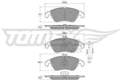 TOMEX Brakes TX 16-31 Číslo výrobce: 16-31. EAN: 5901646645134.
