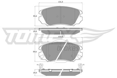 TOMEX Brakes TX 16-33 Číslo výrobce: 16-33. EAN: 5901646600041.