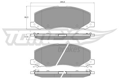 TOMEX Brakes TX 16-35 Číslo výrobce: 16-35. EAN: 5901646600065.