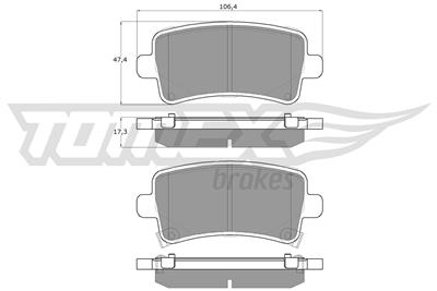 TOMEX Brakes TX 16-36 Číslo výrobce: 16-36. EAN: 5901646600072.