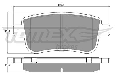 TOMEX Brakes TX 16-38 Číslo výrobce: 16-38. EAN: 5901646600089.