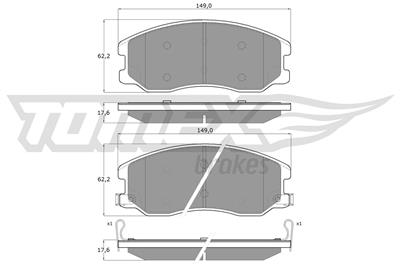 TOMEX Brakes TX 16-42 Číslo výrobce: 16-42. EAN: 5901646643345.