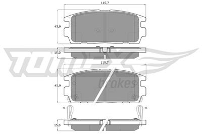 TOMEX Brakes TX 16-43 Číslo výrobce: 16-43. EAN: 5901646643314.