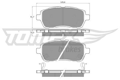 TOMEX Brakes TX 16-47 Číslo výrobce: 16-47. EAN: 5901646642515.