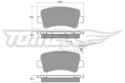 TOMEX Brakes TX 16-48 Číslo výrobce: 16-48. EAN: 5901646600126.