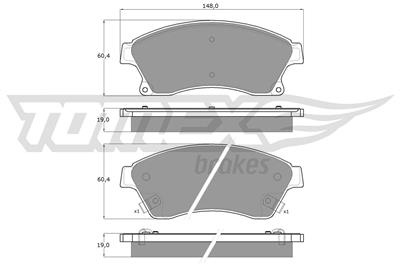 TOMEX Brakes TX 16-50 Číslo výrobce: 16-50. EAN: 5901646643437.