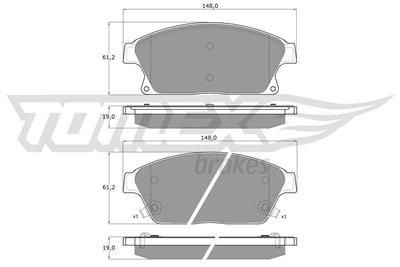 TOMEX Brakes TX 16-51 Číslo výrobce: 16-51. EAN: 5901646643192.