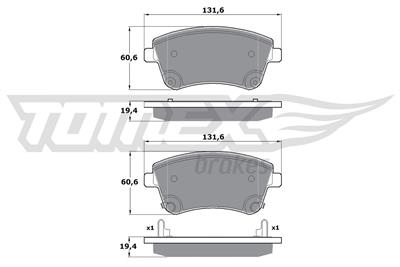 TOMEX Brakes TX 16-53 Číslo výrobce: 16-53. EAN: 5901646644519.