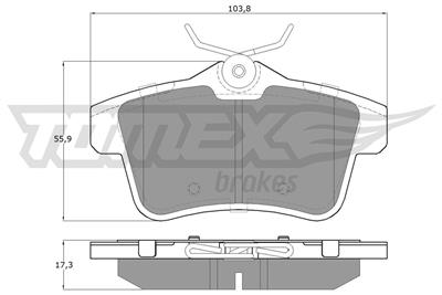 TOMEX Brakes TX 16-60 Číslo výrobce: 16-60. EAN: 5901646600188.
