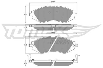 TOMEX Brakes TX 16-76 Číslo výrobce: 16-76. EAN: 5901646643475.
