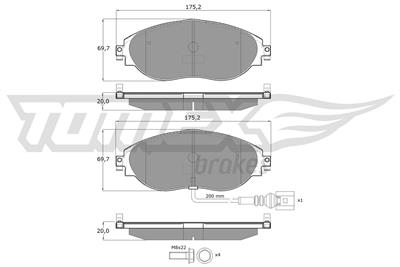 TOMEX Brakes TX 16-84 Číslo výrobce: 16-84. EAN: 5901646642799.