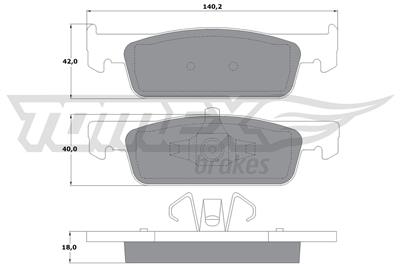 TOMEX Brakes TX 16-94 Číslo výrobce: 16-94. EAN: 5901646643529.