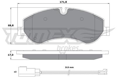 TOMEX Brakes TX 16-95 Číslo výrobce: 16-95. EAN: 5901646643611.