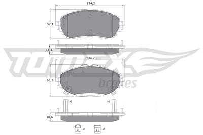 TOMEX Brakes TX 16-99 Číslo výrobce: 16-99. EAN: 5901646643697.