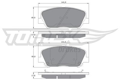 TOMEX Brakes TX 17-01 Číslo výrobce: 17-01. EAN: 5901646643710.