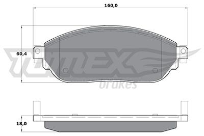TOMEX Brakes TX 17-04 Číslo výrobce: 17-04. EAN: 5901646643741.