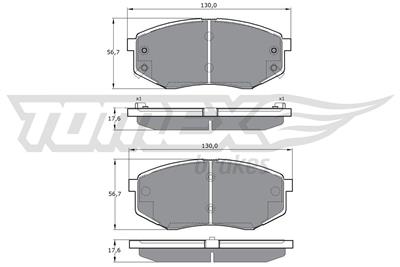 TOMEX Brakes TX 17-08 Číslo výrobce: 17-08. EAN: 5901646643819.
