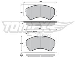 TOMEX Brakes TX 17-19