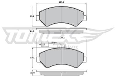 TOMEX Brakes TX 17-19 Číslo výrobce: 17-19. EAN: 5901646644397.