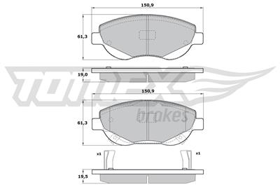 TOMEX Brakes TX 17-20 Číslo výrobce: 17-20. EAN: 5901646644403.