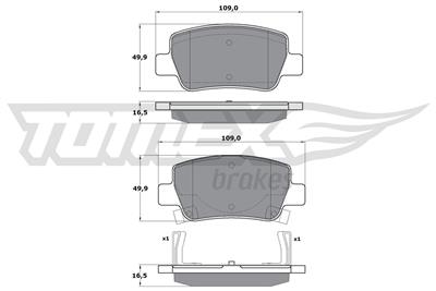 TOMEX Brakes TX 17-21 Číslo výrobce: 17-21. EAN: 5901646644410.