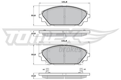 TOMEX Brakes TX 17-23 Číslo výrobce: 17-23. EAN: 5901646644434.