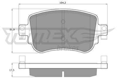 TOMEX Brakes TX 17-32 Číslo výrobce: 17-32. EAN: 5901646644502.
