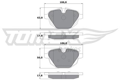 TOMEX Brakes TX 17-34 Číslo výrobce: 17-34. EAN: 5901646645189.