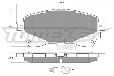 TOMEX Brakes TX 17-41 Číslo výrobce: 17-41. EAN: 5901646645257.